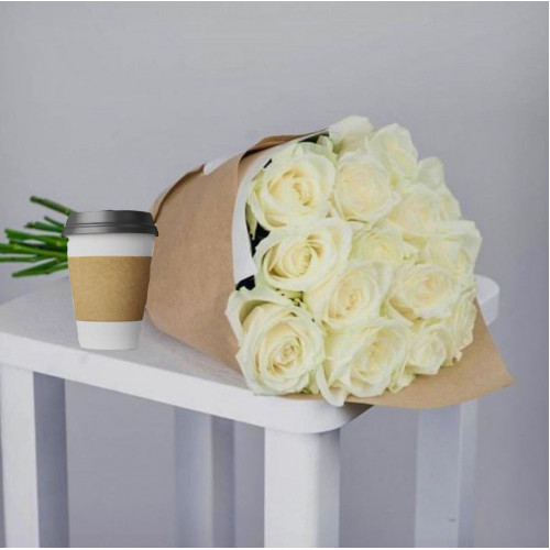 Купить на заказ Кофе с цветами с доставкой в Степногорске